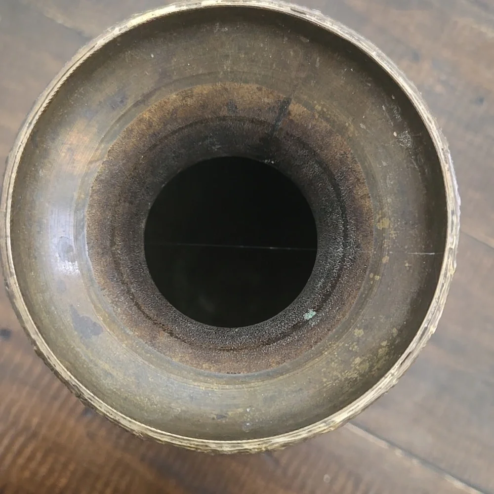 Vintage Brass Middle Eastern Vase